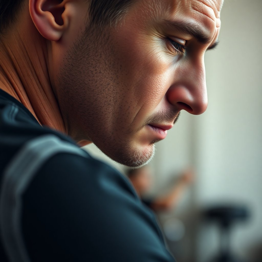 Close-up artistic shot of a trainer